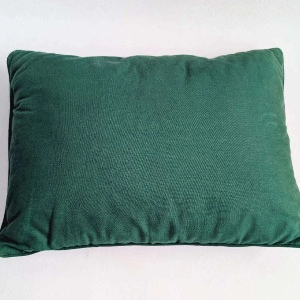 Handmade Vintage 90s Embroidered Cozy Grandmacore Decorative Small Pillow